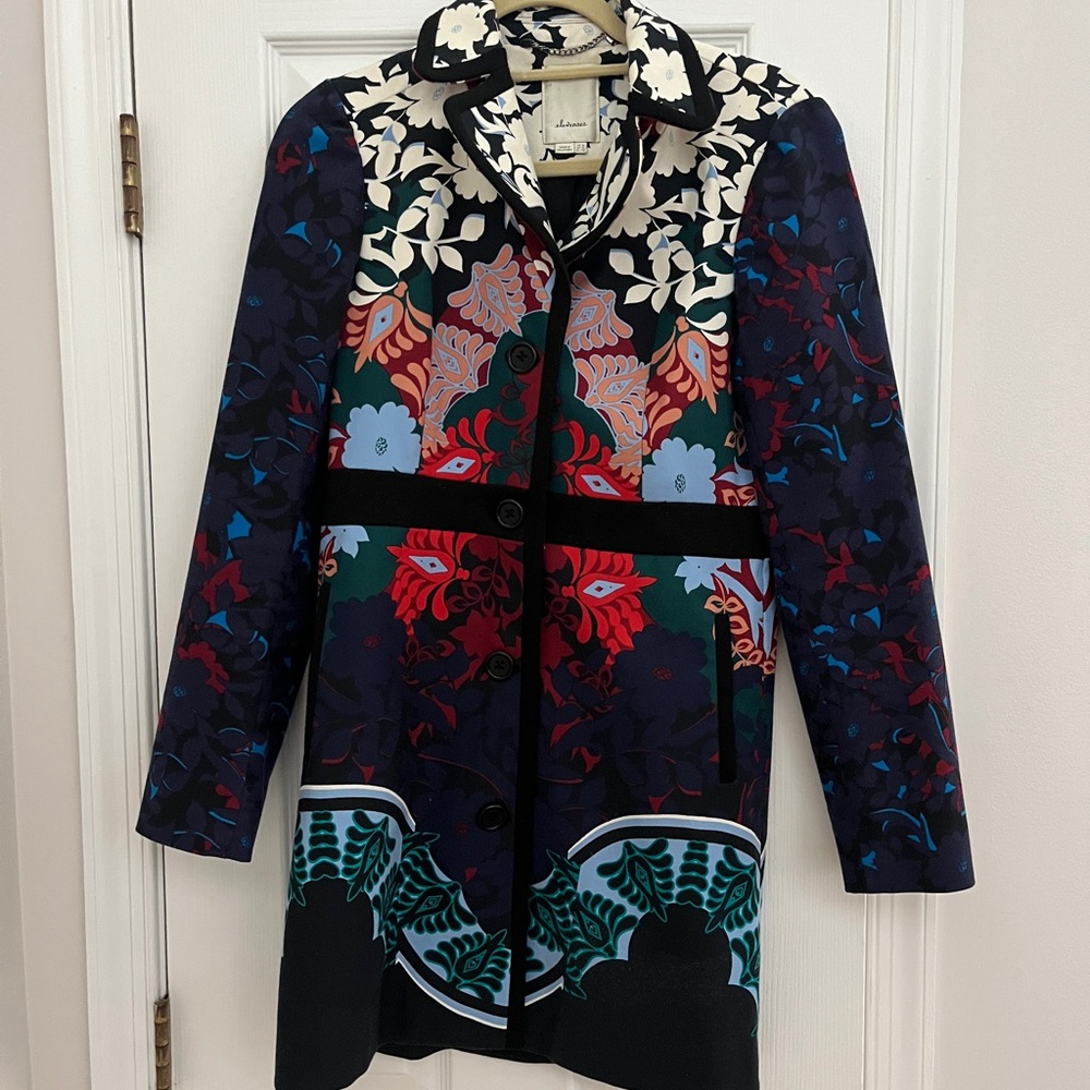 Anthropologie Elevenses Florilege coat